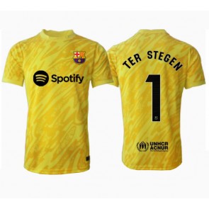 Barcelona Ter Stegen #1 Målmand Replika Hjemmebanetrøje 2024-25 Kortærmet